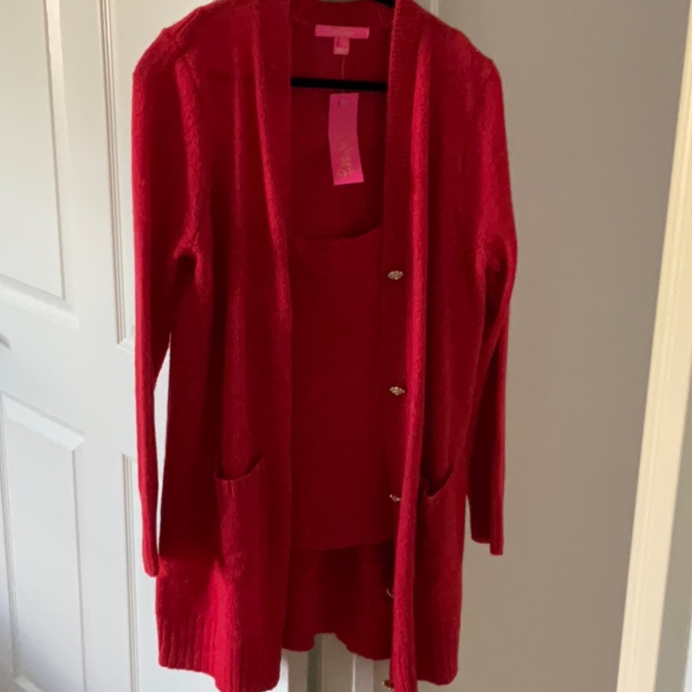 Lilly Pulitzer Leonette Sweater Set XL NWT